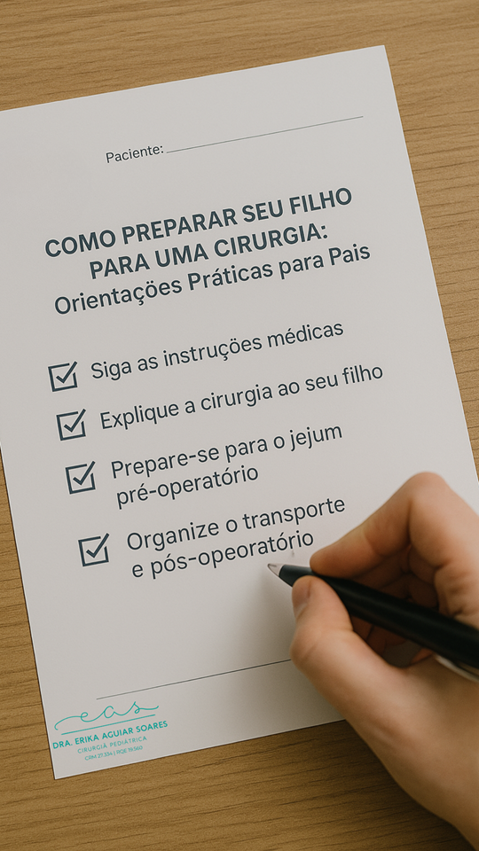 Como Preparar Seu Filho para uma Cirurgia: Orientações Práticas para Pais